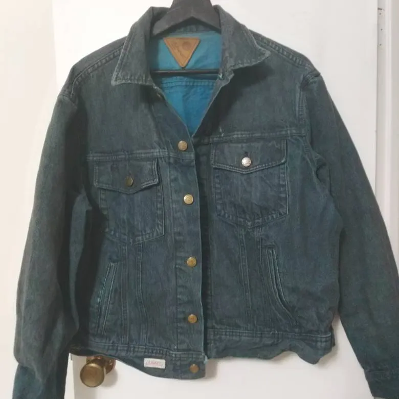 Vintage Shawnee Teal Denim Jacket photo 1