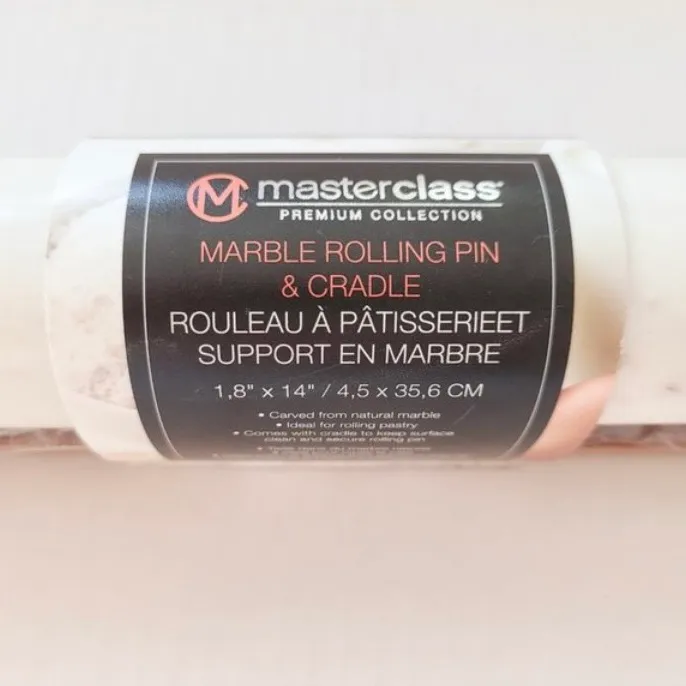 BN MasterClass Luxury Marble Rolling Pin & Cradle photo 7