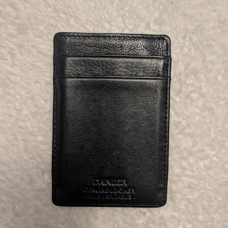 Black Leather Danier Card Holder photo 1