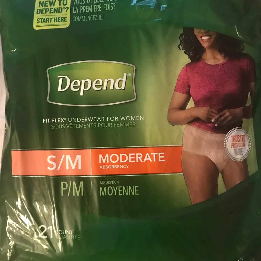Depend S/M - Disposable Women Underwear photo 1