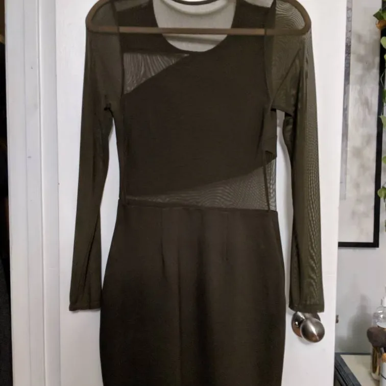 Urban Outfitters Olive Cutout Dress photo 4