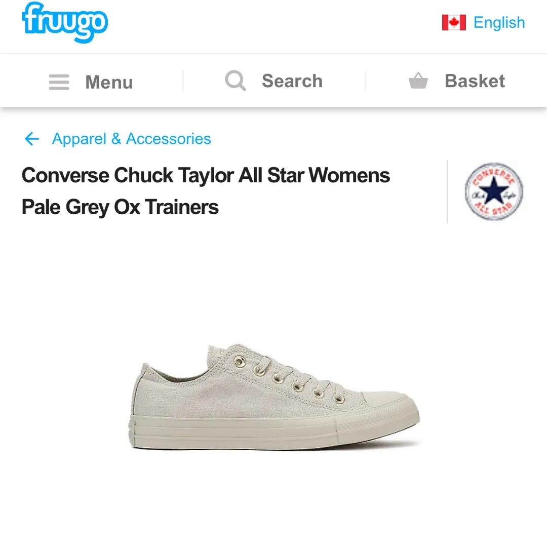 Women’s grey Converse, Special 2018 Addition photo 4