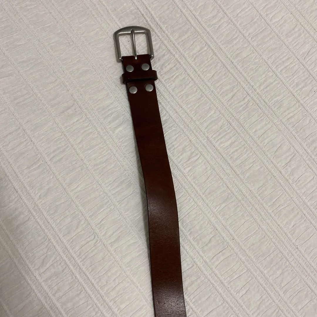 Brown Genuine Leather Belt photo 1