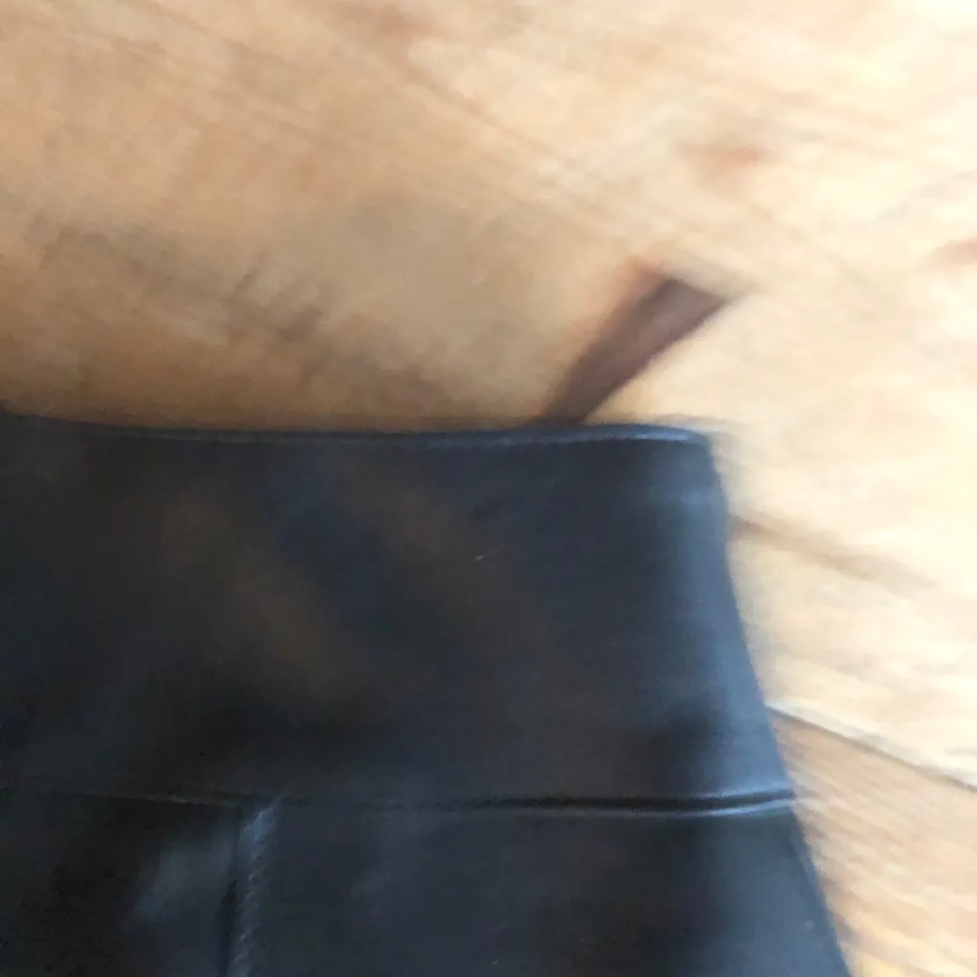 Black leather skirt photo 5