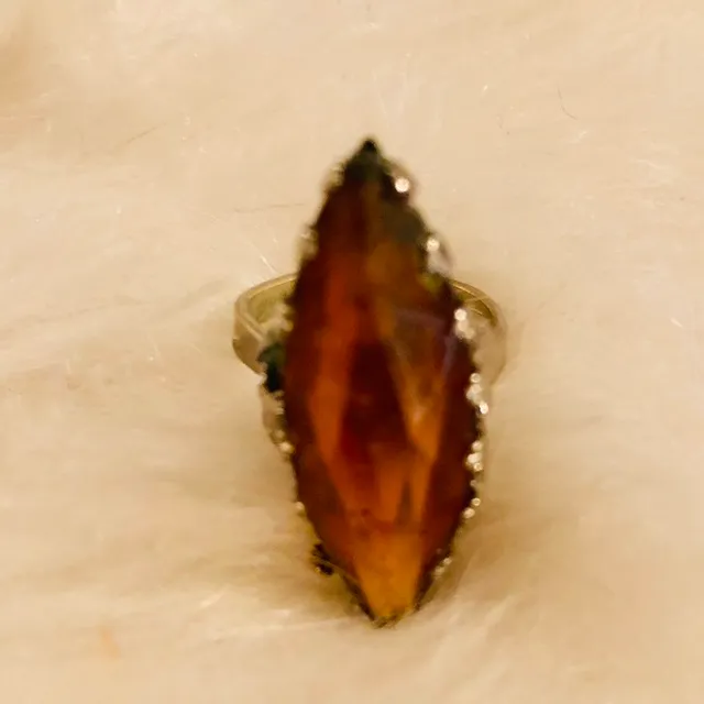 Antique Amber Ring photo 4
