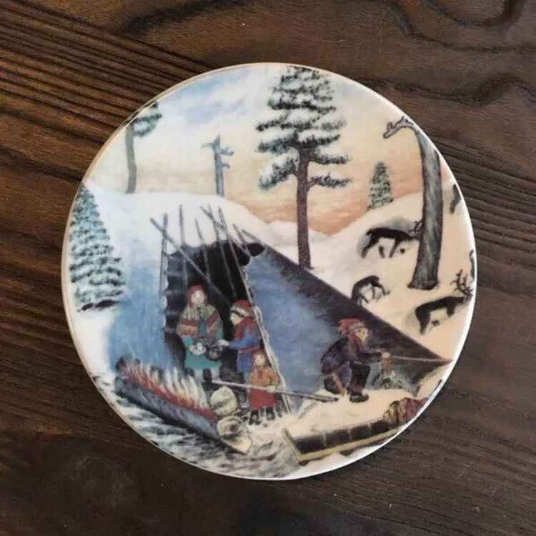 Mini Vintage Woodland Wall Plate (from Finland!) photo 1