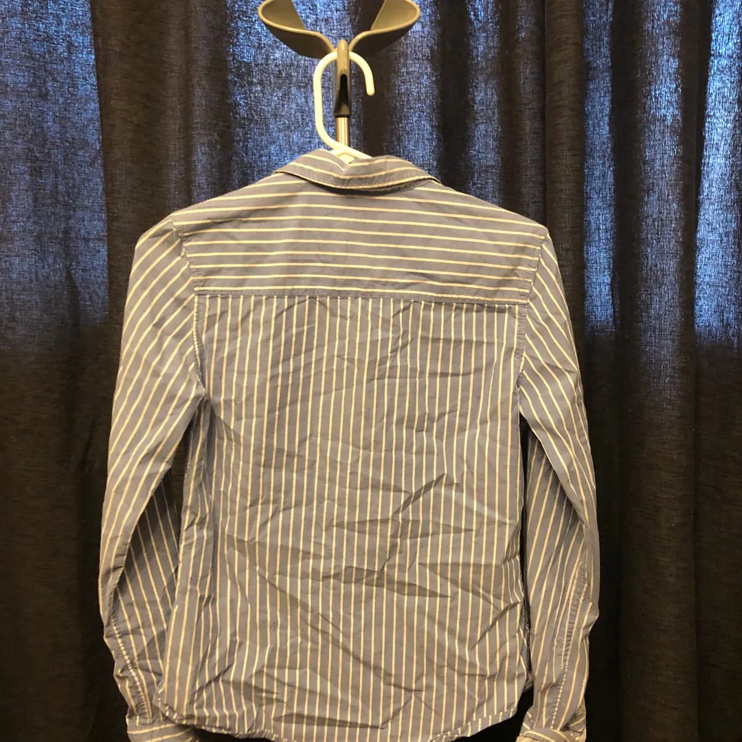H&M Striped Button Down Shirt photo 4