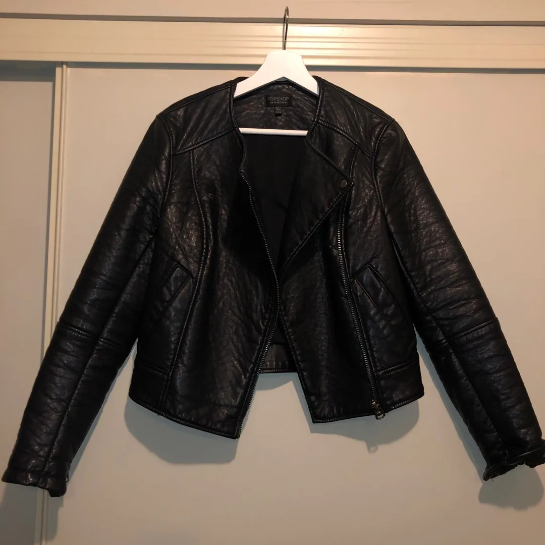 Topshop Leather Jacket photo 3