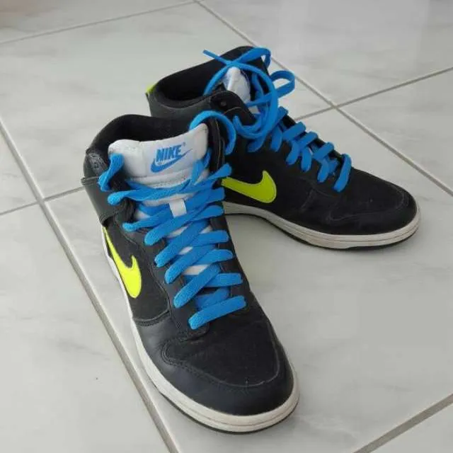 Nike Hi-tops / Electric Blue & Yellow photo 3