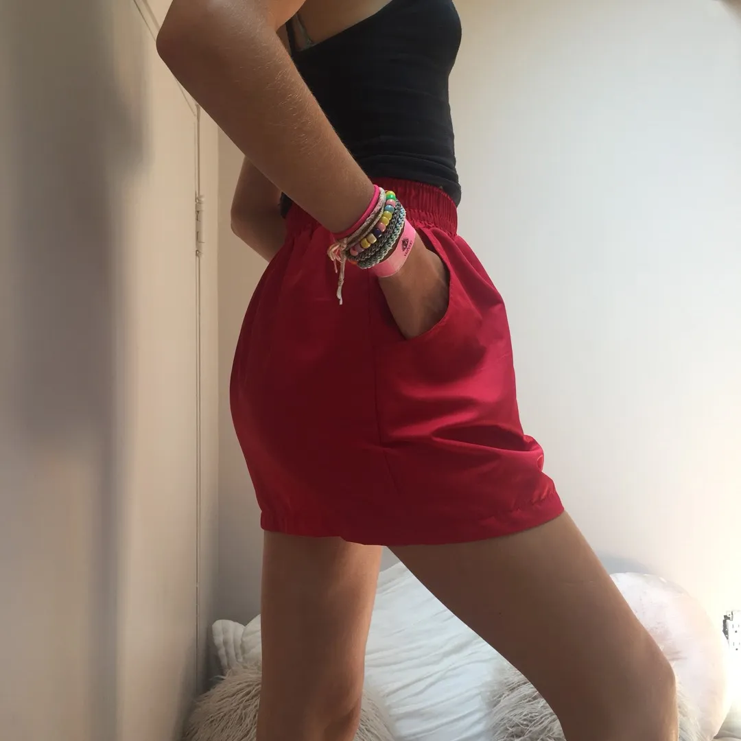 american apparel red skirt photo 1