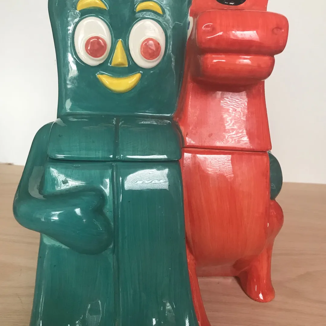 Large Gumby And Pokey Cookie Jar photo 1