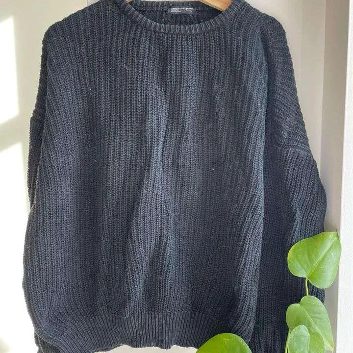 American apparel fisherman sweater - black XL photo 1