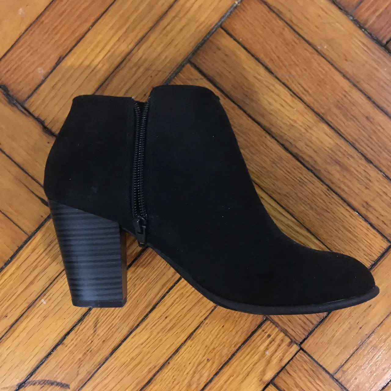 *FREE W/ PICKUP* Size 9 Black Suede Booties photo 3