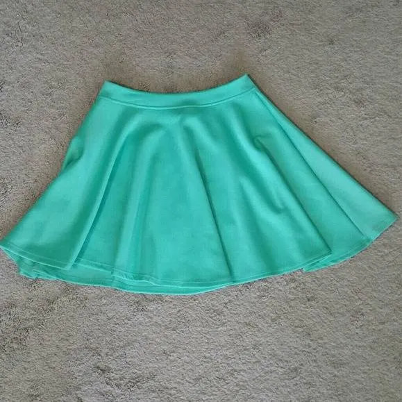 Mint Green Skater Skirt photo 1