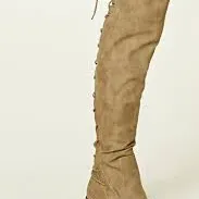 lace up over knee boots. photo 1