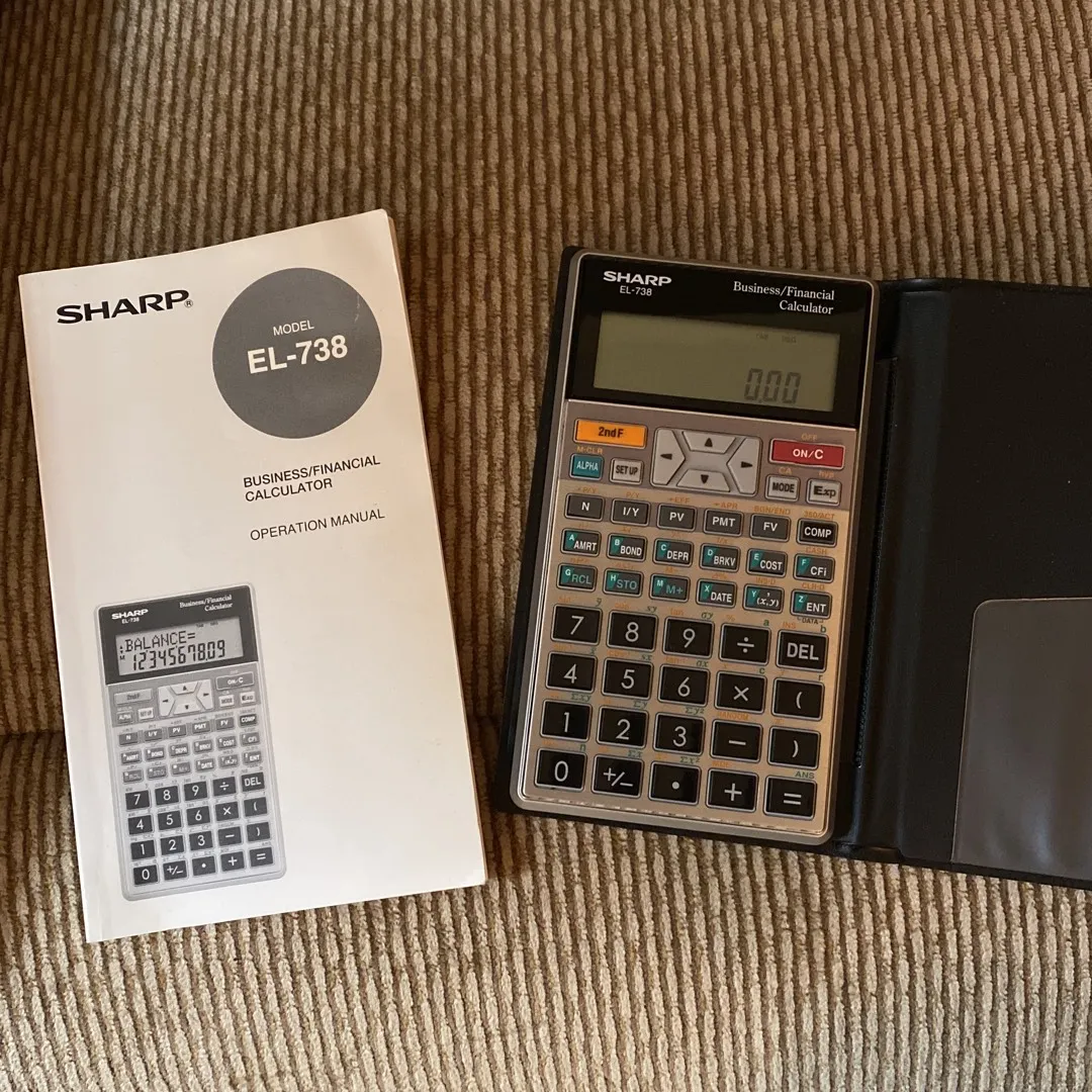Sharp EL-738 Business/Financial Calculator photo 1