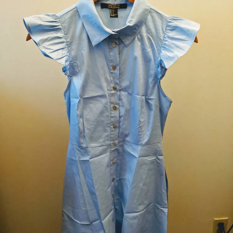 Forever 21 Baby Blue Dress (Small) photo 4
