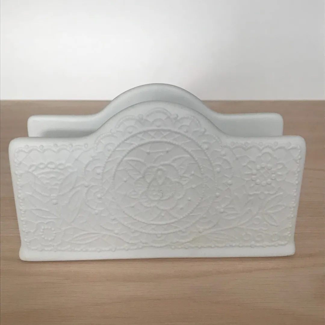 Japanese Ceramic Napkin/Letter Holder photo 1