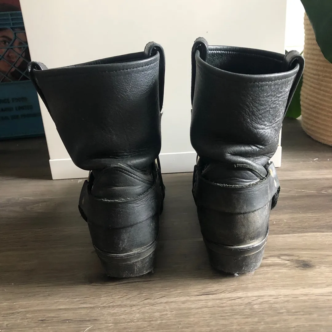Vintage Frye Harness Motorcycle Boots photo 6