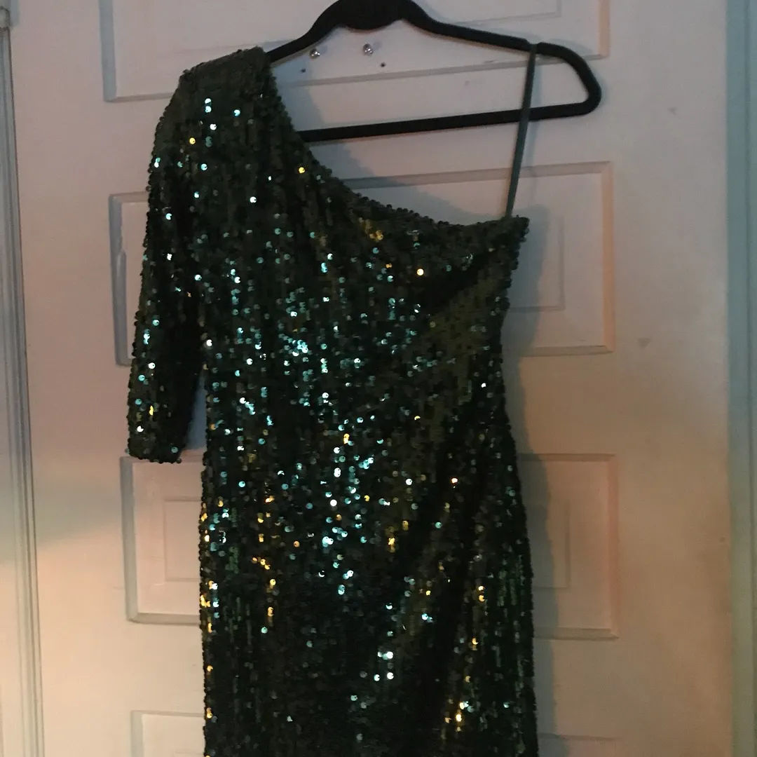 Green Sequinned Dress photo 1