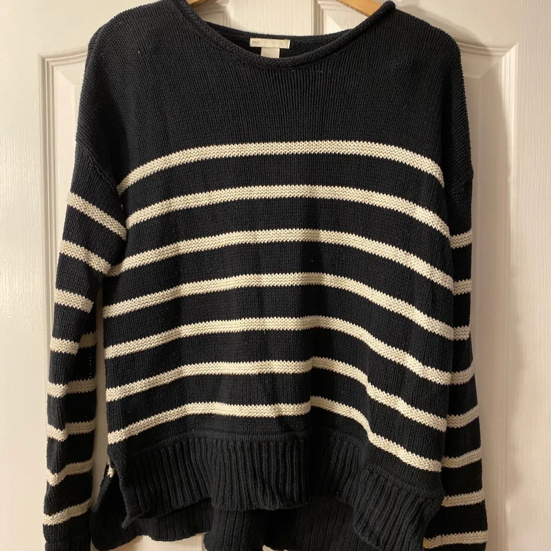 Navy Striped H&M Sweater photo 1