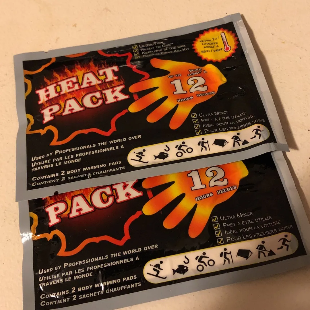 2 Heat Packs Free With Trade photo 1