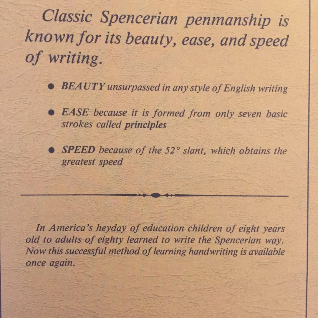 Spencerian Penmanship Theory Book And Workbooks photo 3
