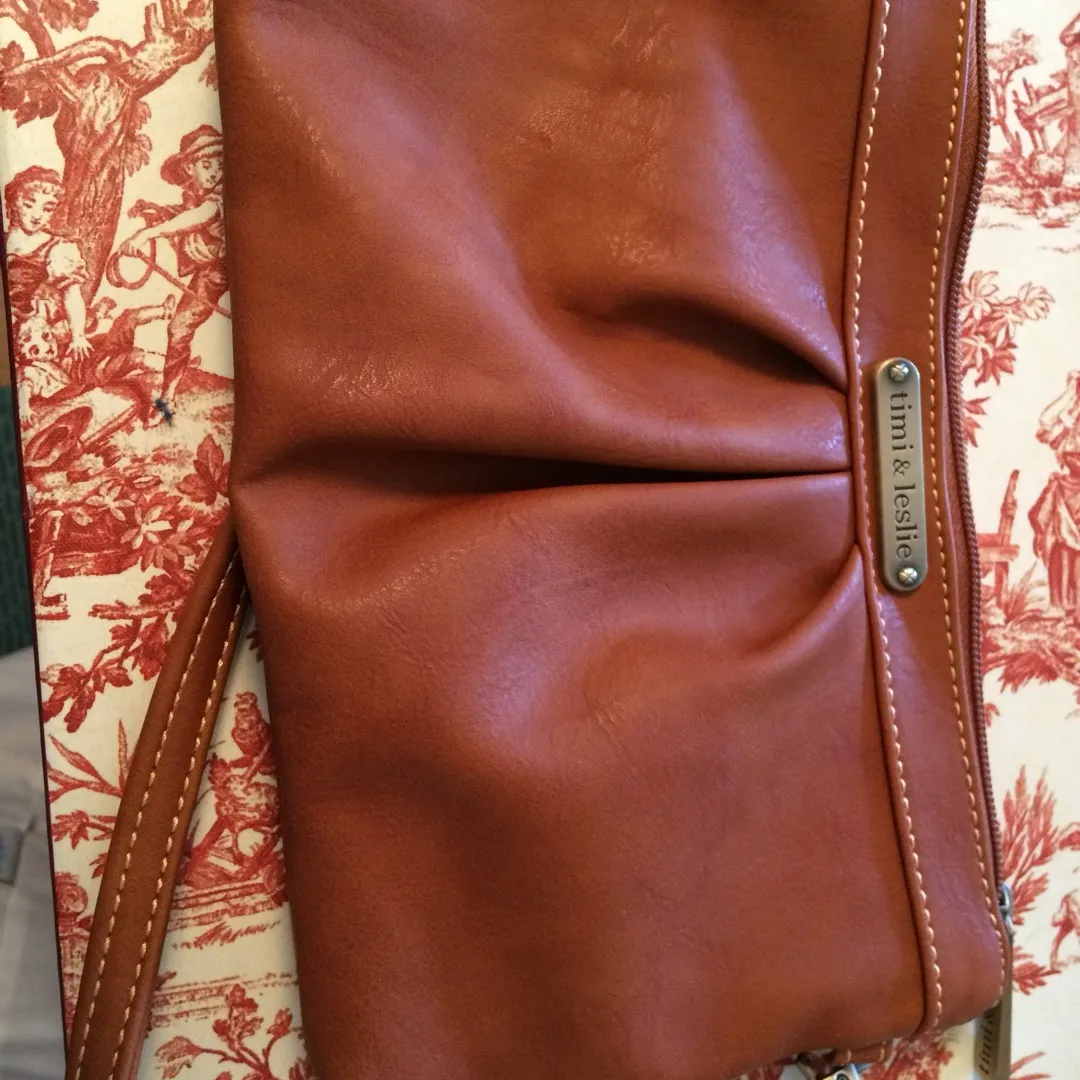 Small Brown Clutch With Strap - Never Used photo 1