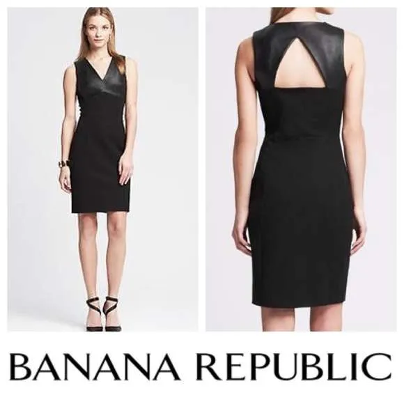 Banana Republic Black Sloan Dress - Size 12 photo 1