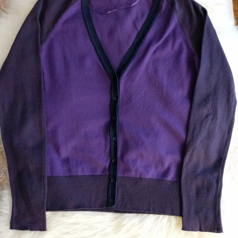 Purple Cardigan (Sz M) photo 1