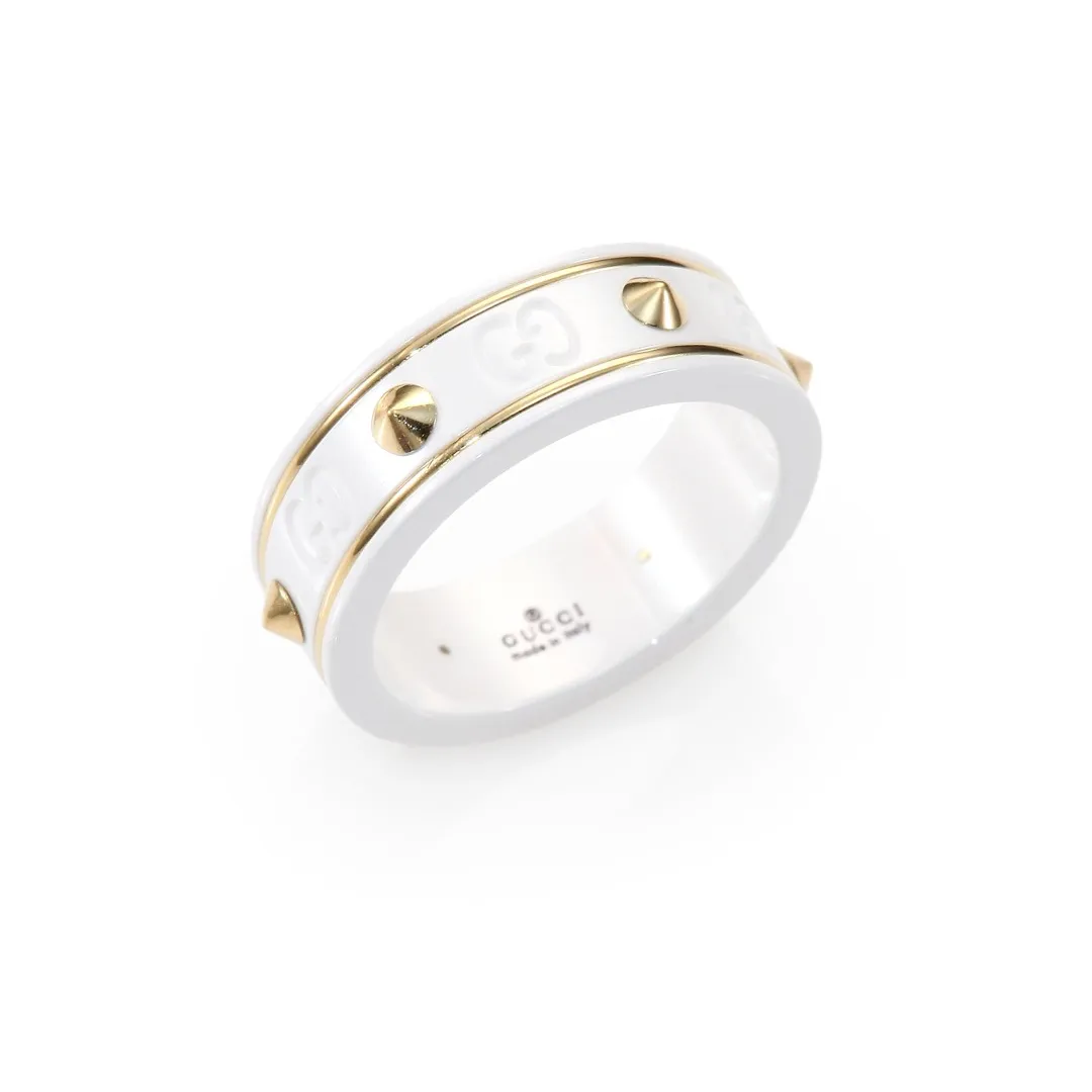 Gucci Studded Icon Ring 18k Gold photo 1