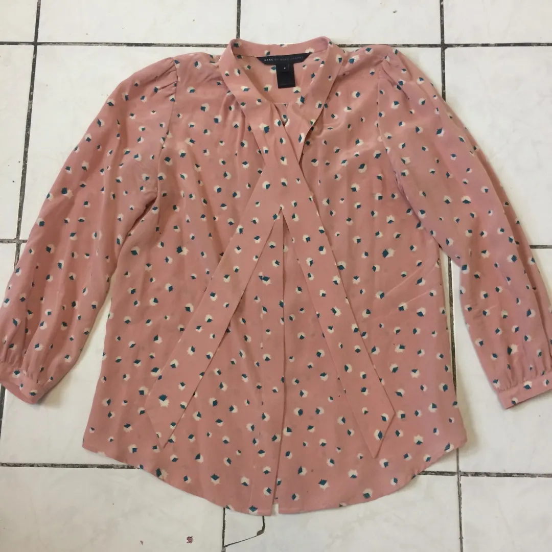 Marc By Marc Jacobs Silk Size 2 Blouse photo 1