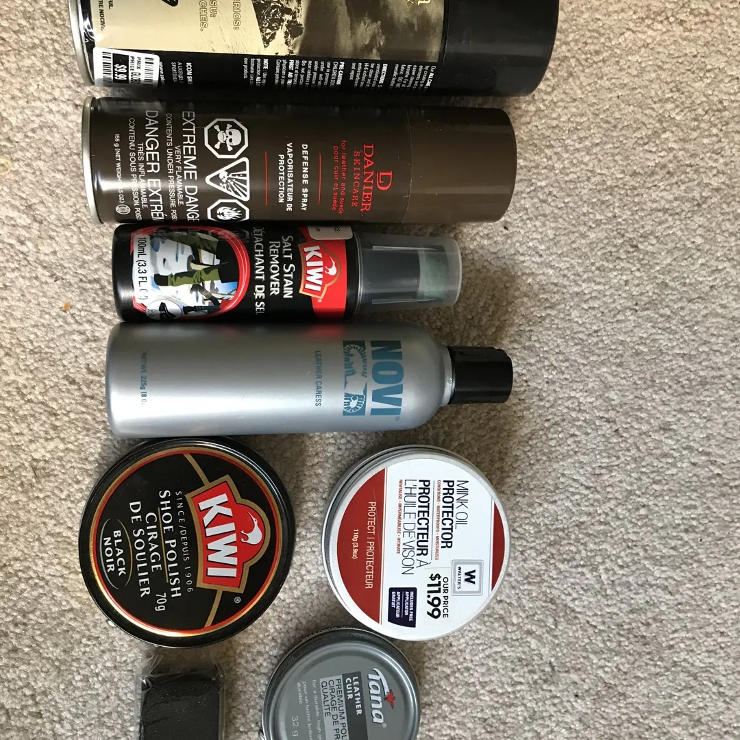 Assorted Shoe Polishes And Protectors photo 1