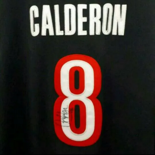 SIGNED Jose Calderon Toronto Raptors Adidas Jersey AUTOGRAPH 52 photo 1