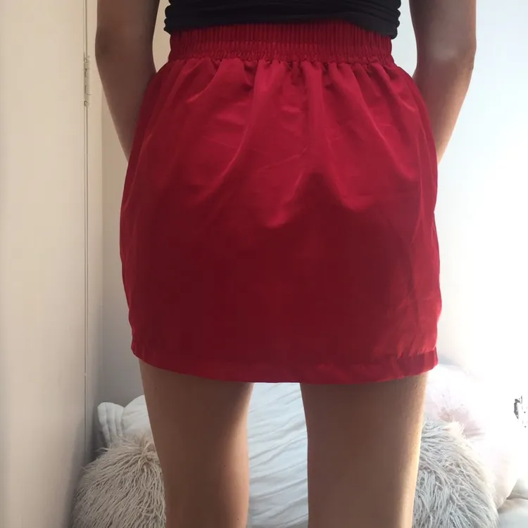 american apparel red skirt photo 5