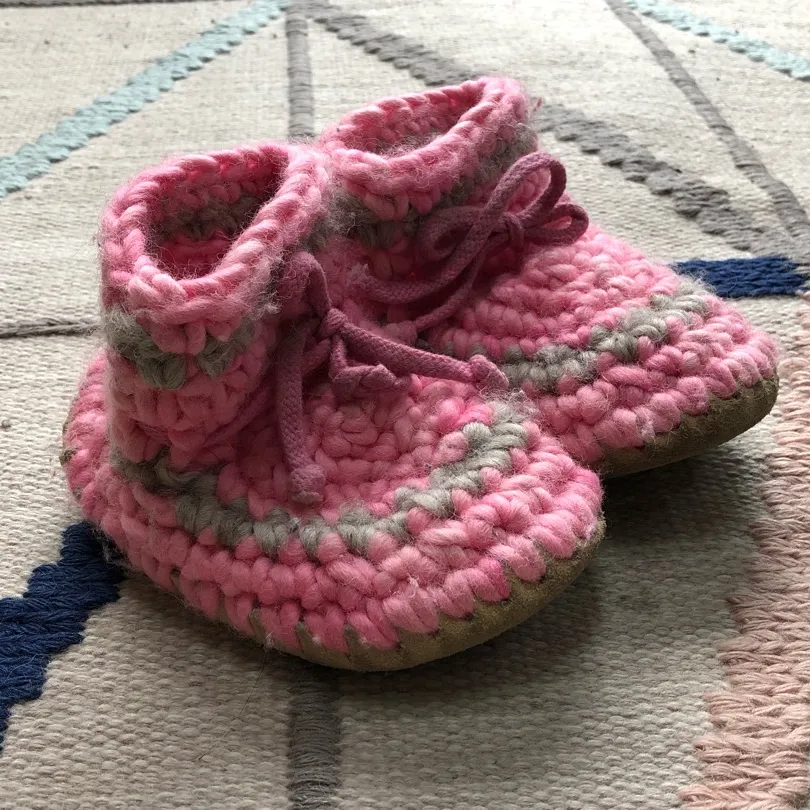 Wool Knitted Kids Slippers photo 3