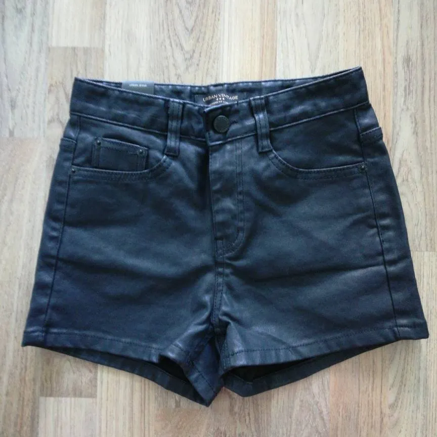 BNWT Faux Leather Shorts Size XS photo 1
