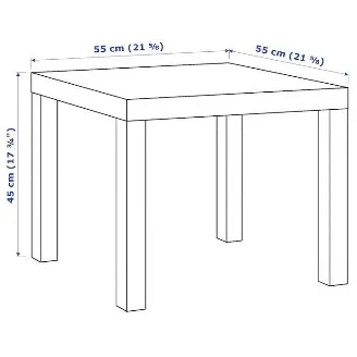 IKEA Lack Table In Black photo 4
