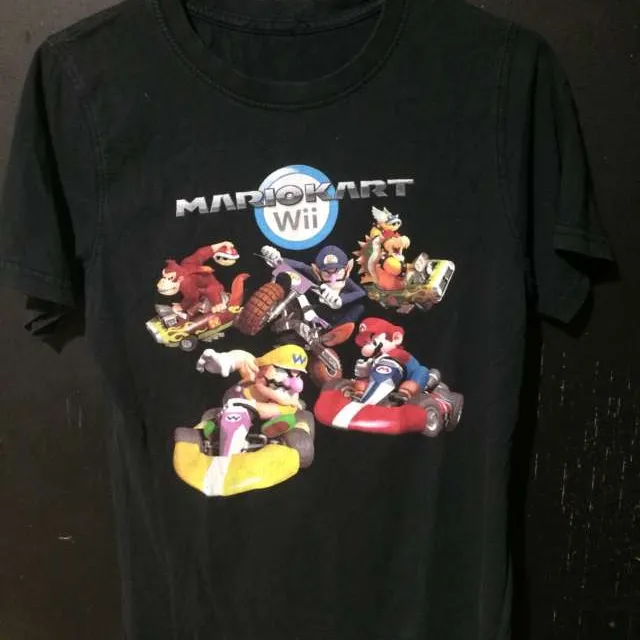 Mario Kart Wii Black T-Shirt photo 1