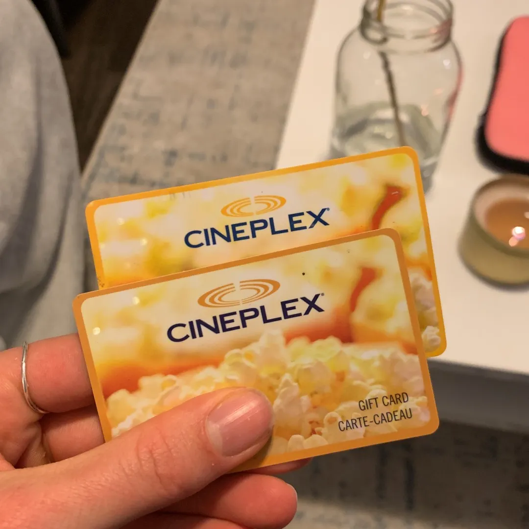 Cineplex Gift Cards ($11 and $10) photo 1