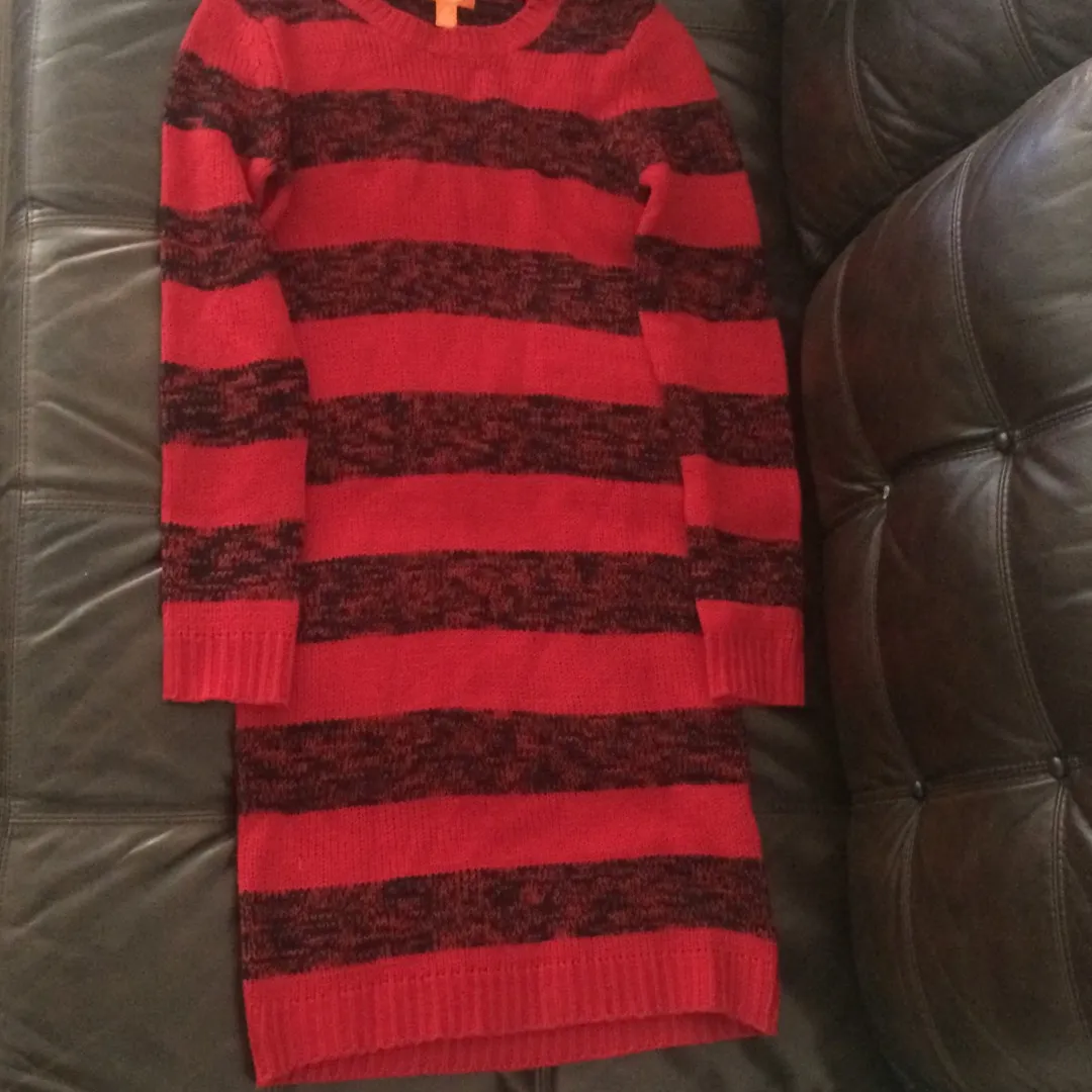 Joe Fresh Size Small Striped Sweater Dress photo 1
