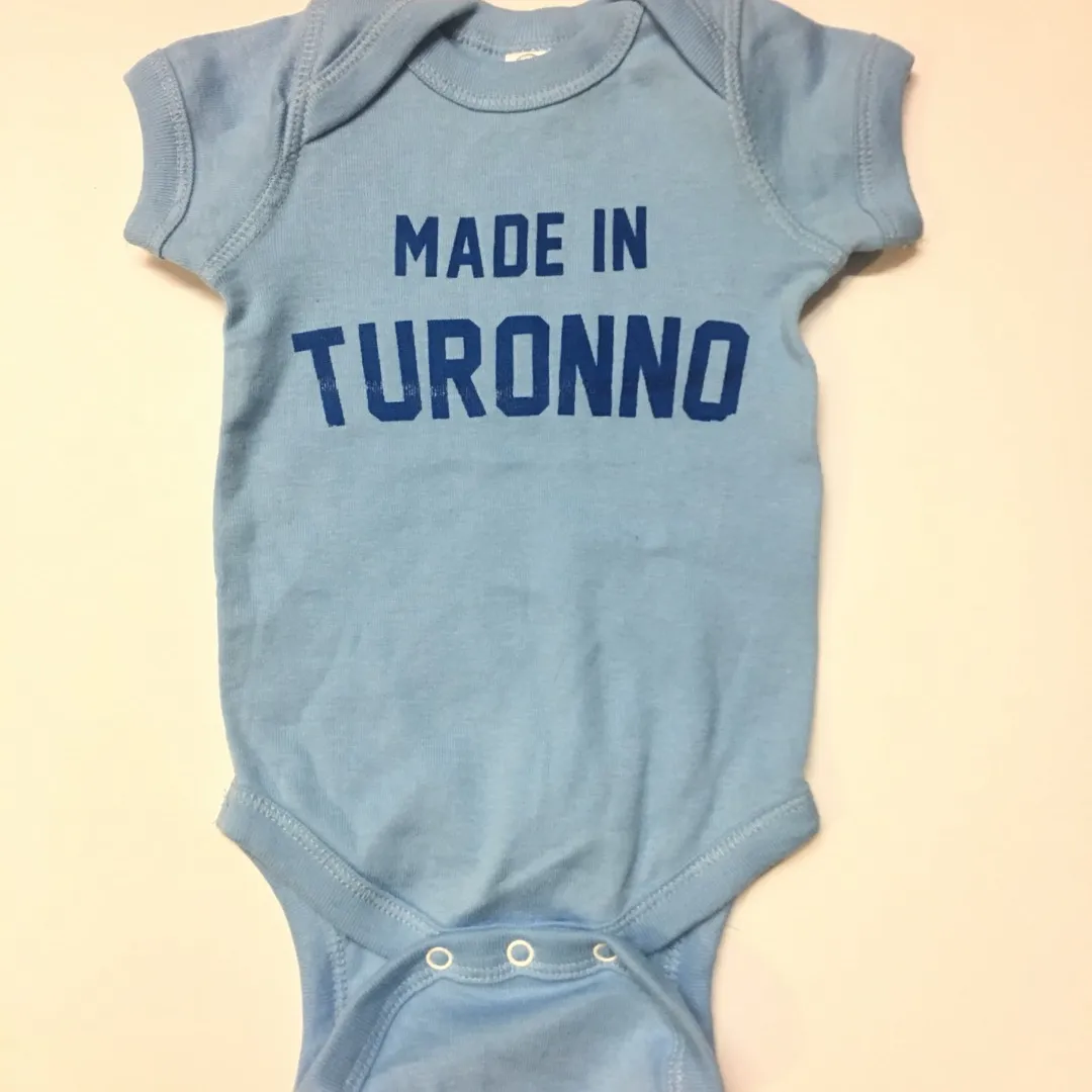 Made In Turonno Baby Onesie (Misprint) Newborn Size photo 1