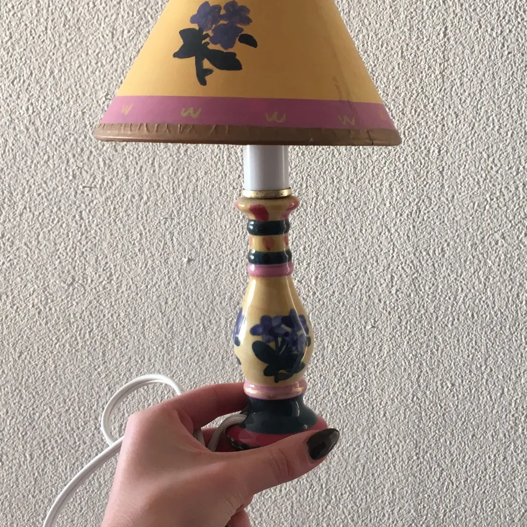 Mini Hand Painted Lamp (x2) photo 1