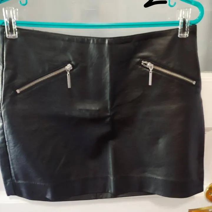 Cute Pleather Items For Fall! (Approx Size 4-6) photo 3