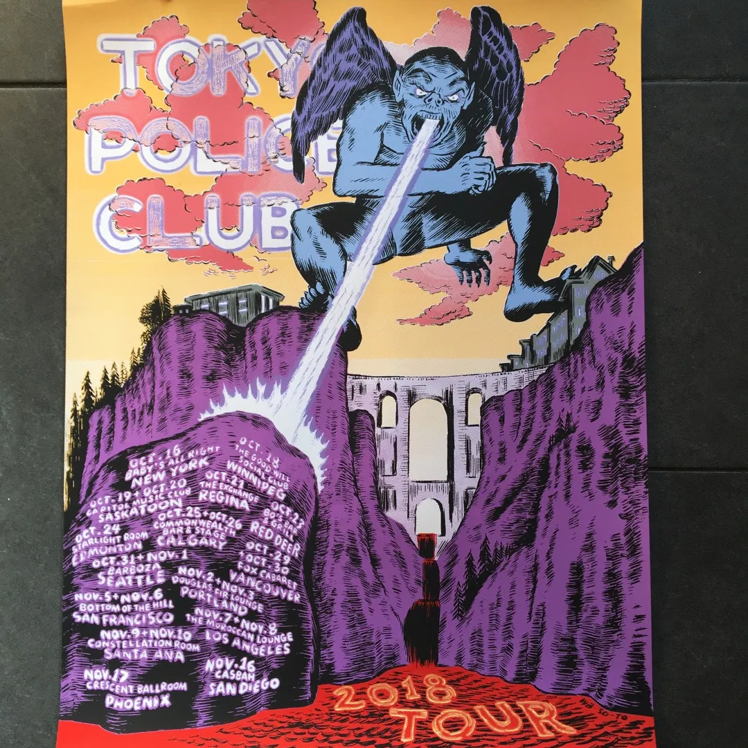 Tokyo Police Club tour poster photo 1