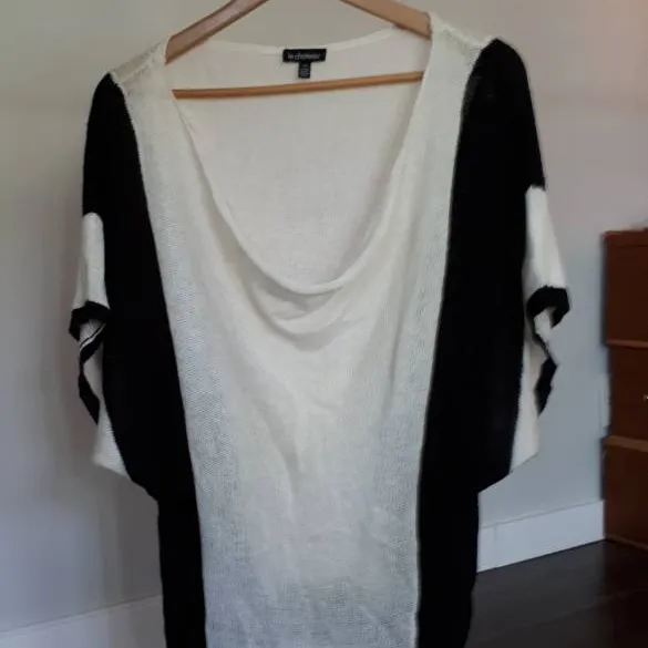 Black and White Knit Shirt photo 1
