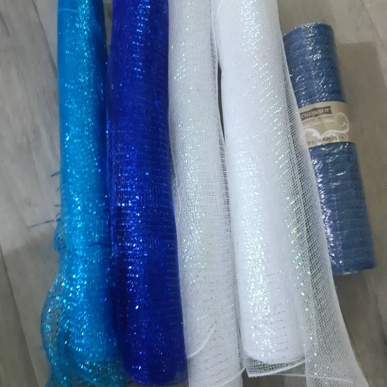 Sparkly Netting Used In Wedding Decorations photo 1