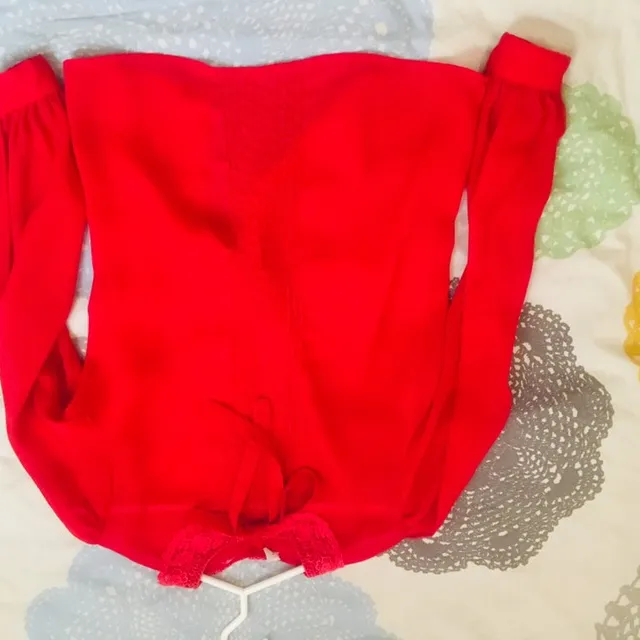 Vintage Red Blouse photo 4