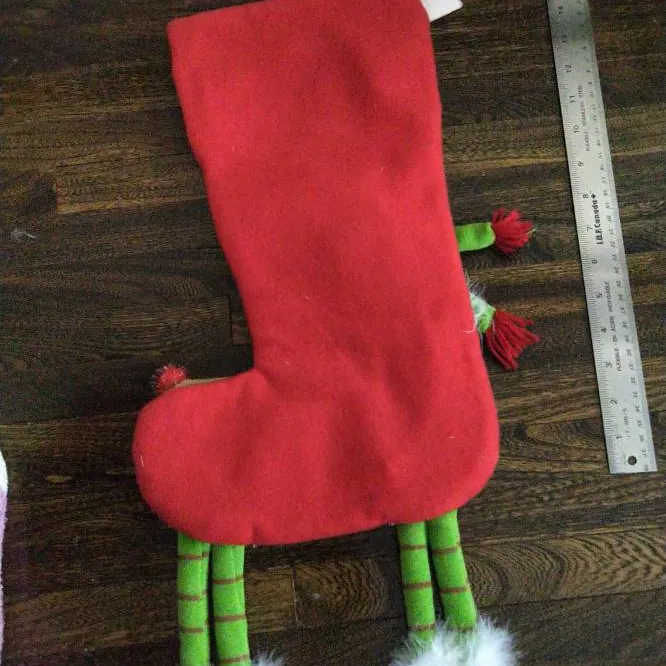 BNWT Reindeer Christmas Stocking From Pier One photo 3