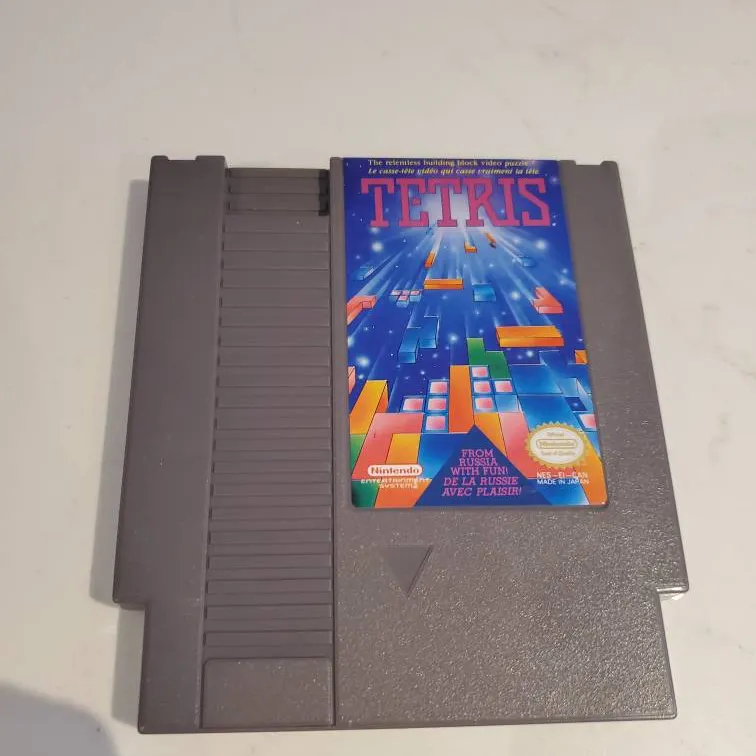 Original Nintendo Games Tetris And Mario photo 4
